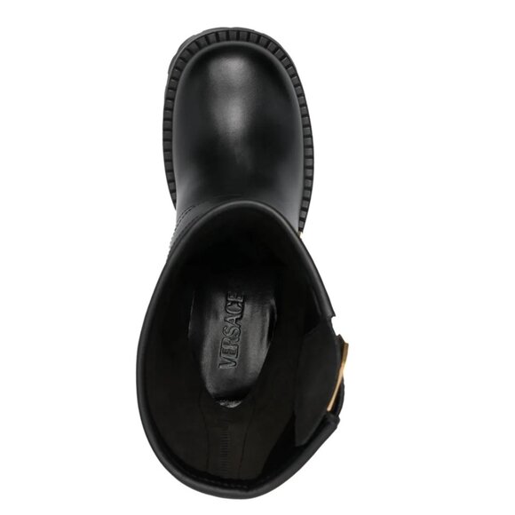 🇺🇸  Versace Medusa-Embossed Leather Boots - Picture 5 of 5